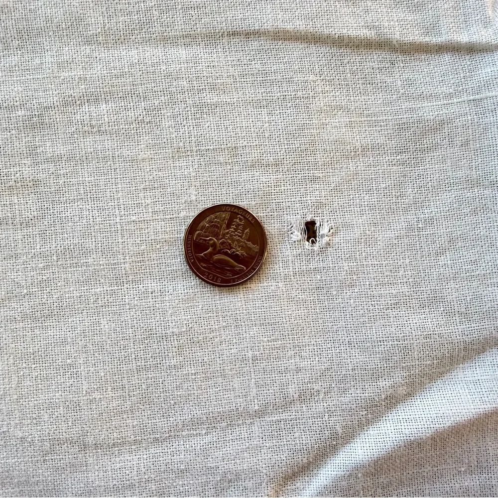 Vintage Vera Neumann Linen Poinsettia Tablecloth‎ 100x57